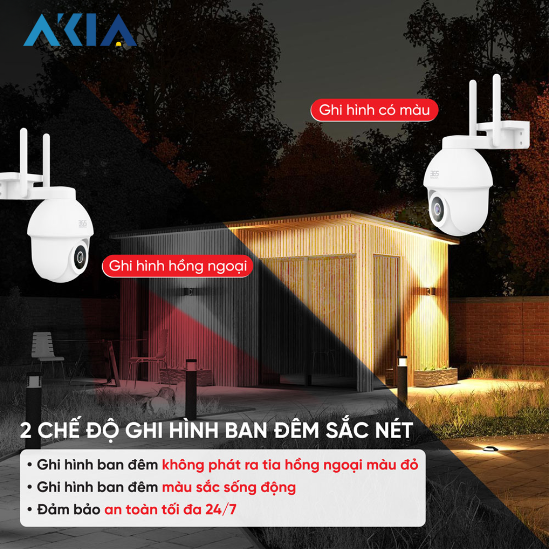 Camera Wifi Ngoài Trời Thông Minh 365 Selection Oc2
