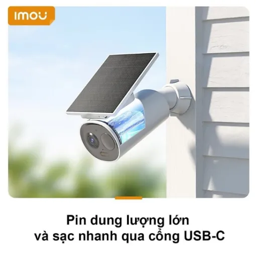 Camera Imou Cell 3C dùng pin tích hợp tấm Solar năng lượng mặt trời