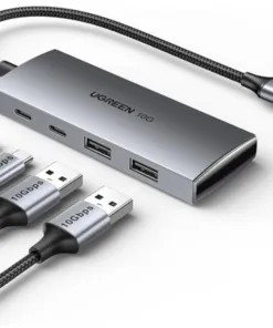 Bộ chia USB-C Ugreen 30758 – 2 cổng USB-A 3.2, 2 cổng USB-C 3.2, tốc độ 10Gbps | AKIA