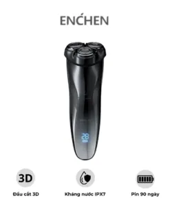 Máy cạo râu Enchen BlackStone 3 – Lưỡi cắt 3D tự mài – Chống nước IPX7