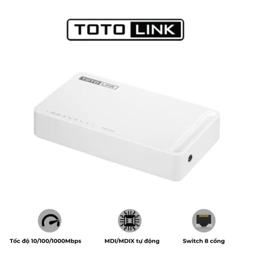 Switch 8 Cổng Gigabit Totolink S808G