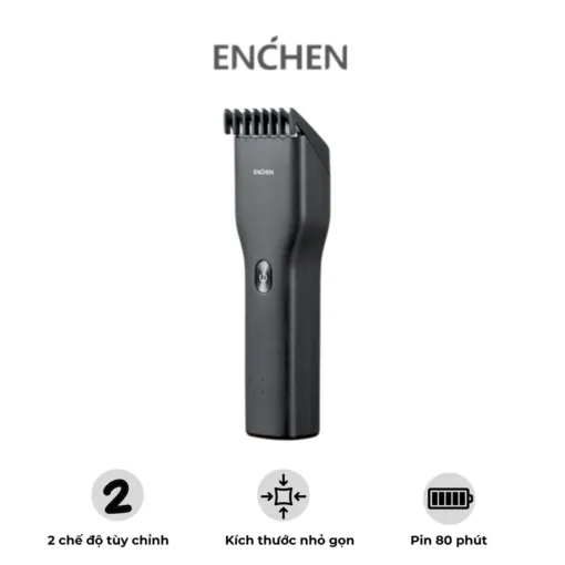 Tông đơ cắt tóc ENCHEN BOOST - Màu đen