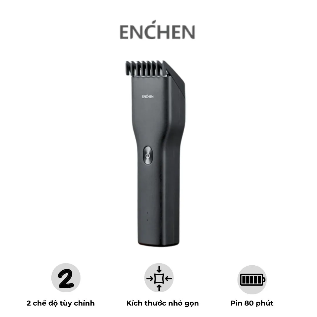 Tông đơ cắt tóc ENCHEN BOOST - Màu đen