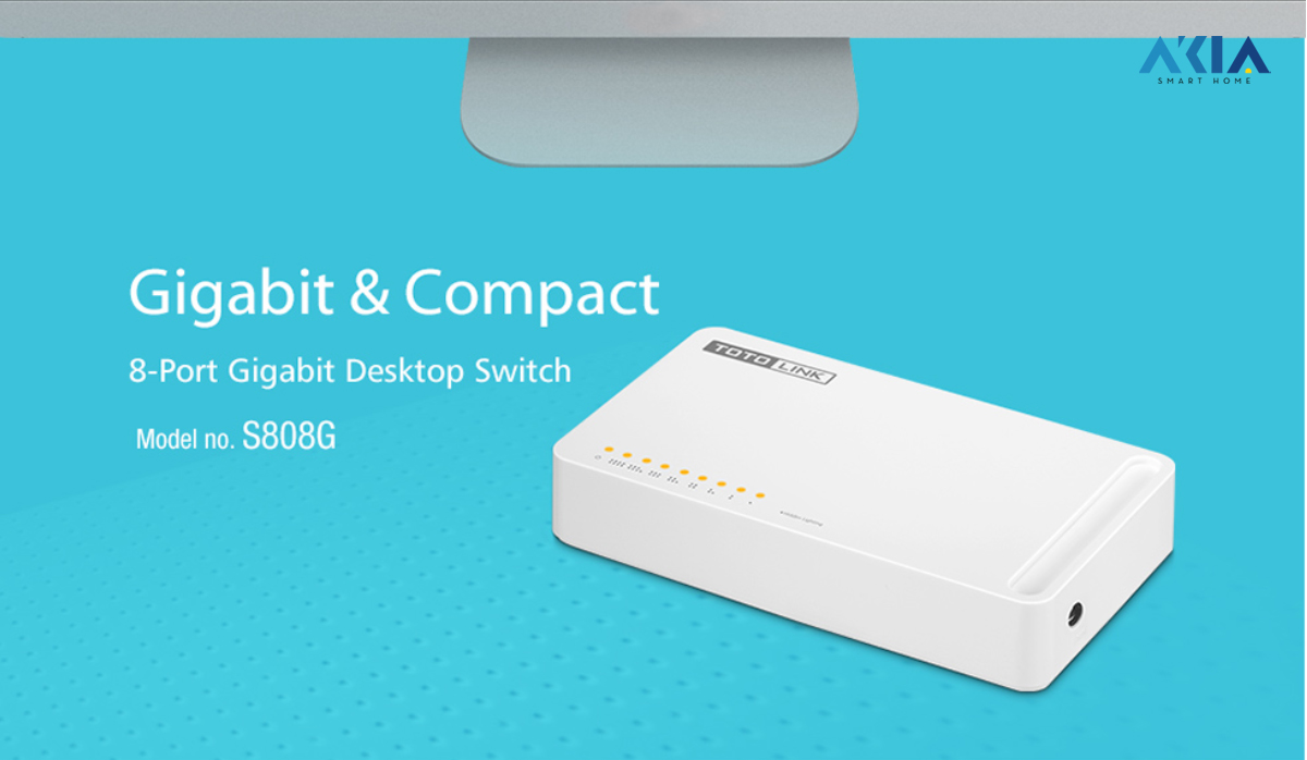 Switch 8 Cổng Gigabit Totolink S808G