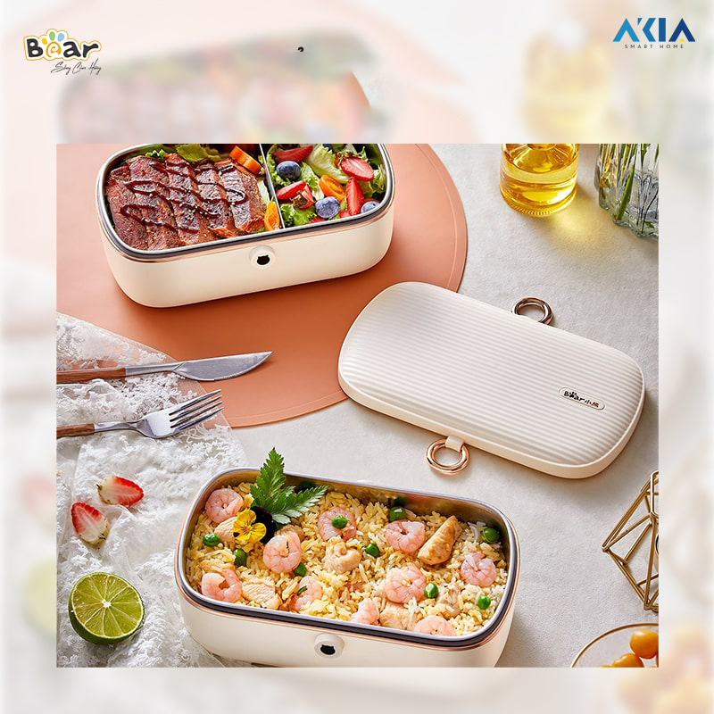 Hộp Cơm Điện Bear Sb-Hc09L - Màu Kem