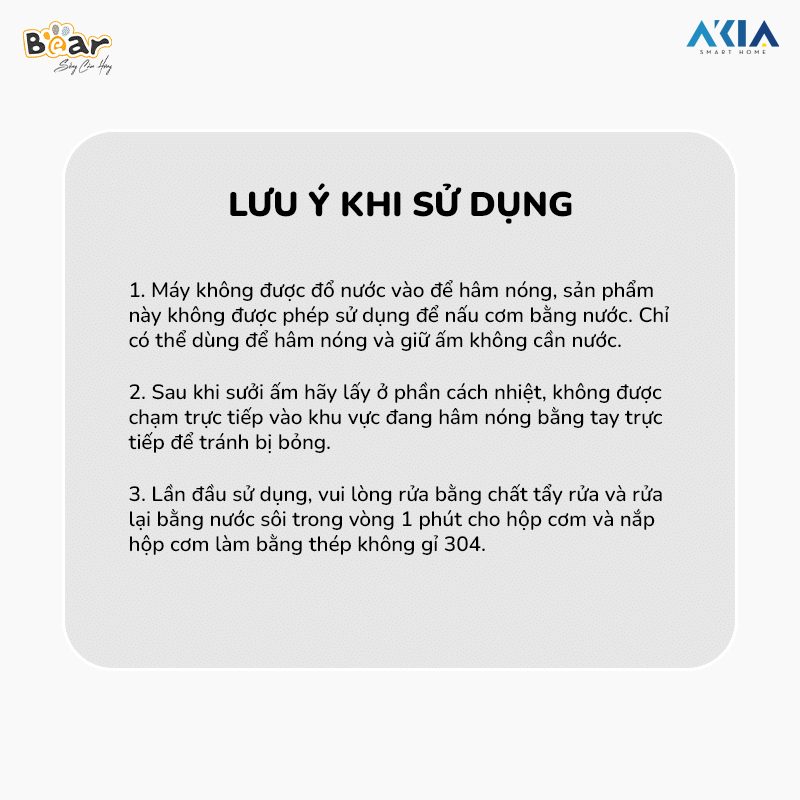 Hộp Cơm Điện Bear Sb-Hc09L - Màu Kem