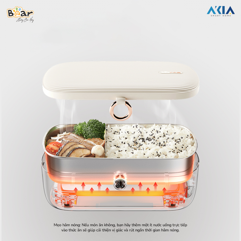 Hộp Cơm Điện Bear Sb-Hc09L - Màu Kem