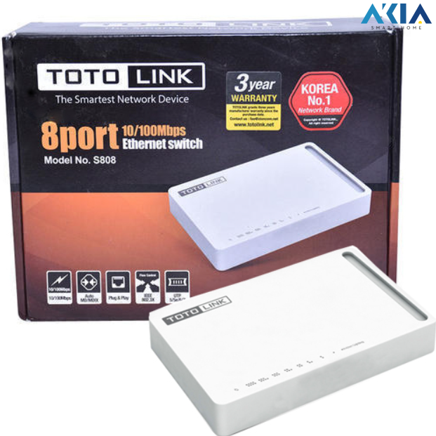 S808 - Switch 8 Cổng 10/100Mbps 3 S808 - Switch 8 Cổng 10/100Mbps