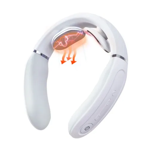 Máy Massage Cổ SKG 4356E – Công nghệ xung điện TENS & EMS, 3 chế độ massage, 15 cấp độ xung, chườm nhiệt nhanh PET 42℃, thiết kế hoa văn kim cương