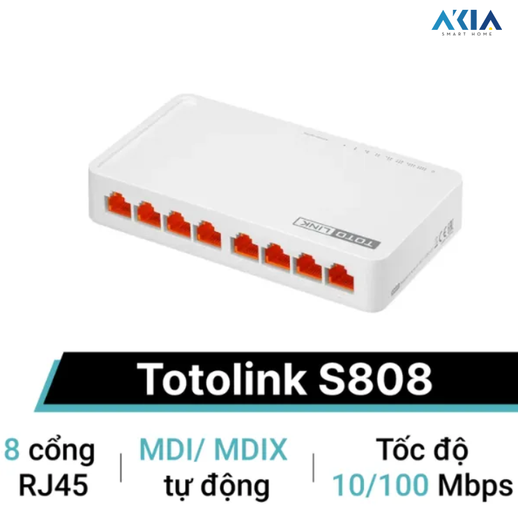 S808 - Switch 8 Cổng 10/100Mbps 1 S808 - Switch 8 Cổng 10/100Mbps