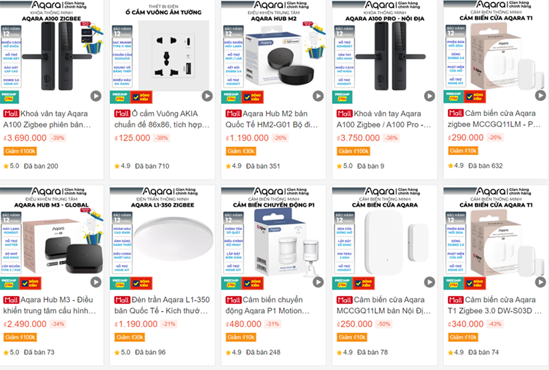 Akia Cung Cấp Hơn 1000 Thiết Bị Thông Minh Chính Hãng Từ Các Thương Hiệu Hàng Đầu 