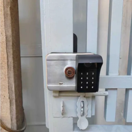 Khóa cổng vân tay thông minh AKIA N100 chống nước