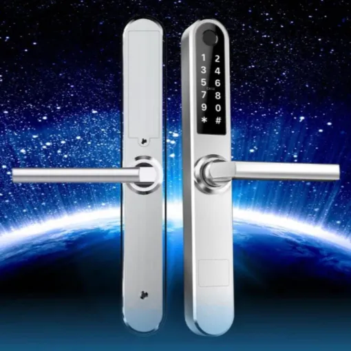 Khóa thông minh cửa nhôm AKIA SL210 - Màu bạc