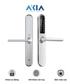 Khóa thông minh cửa nhôm AKIA SL210 - Màu bạc