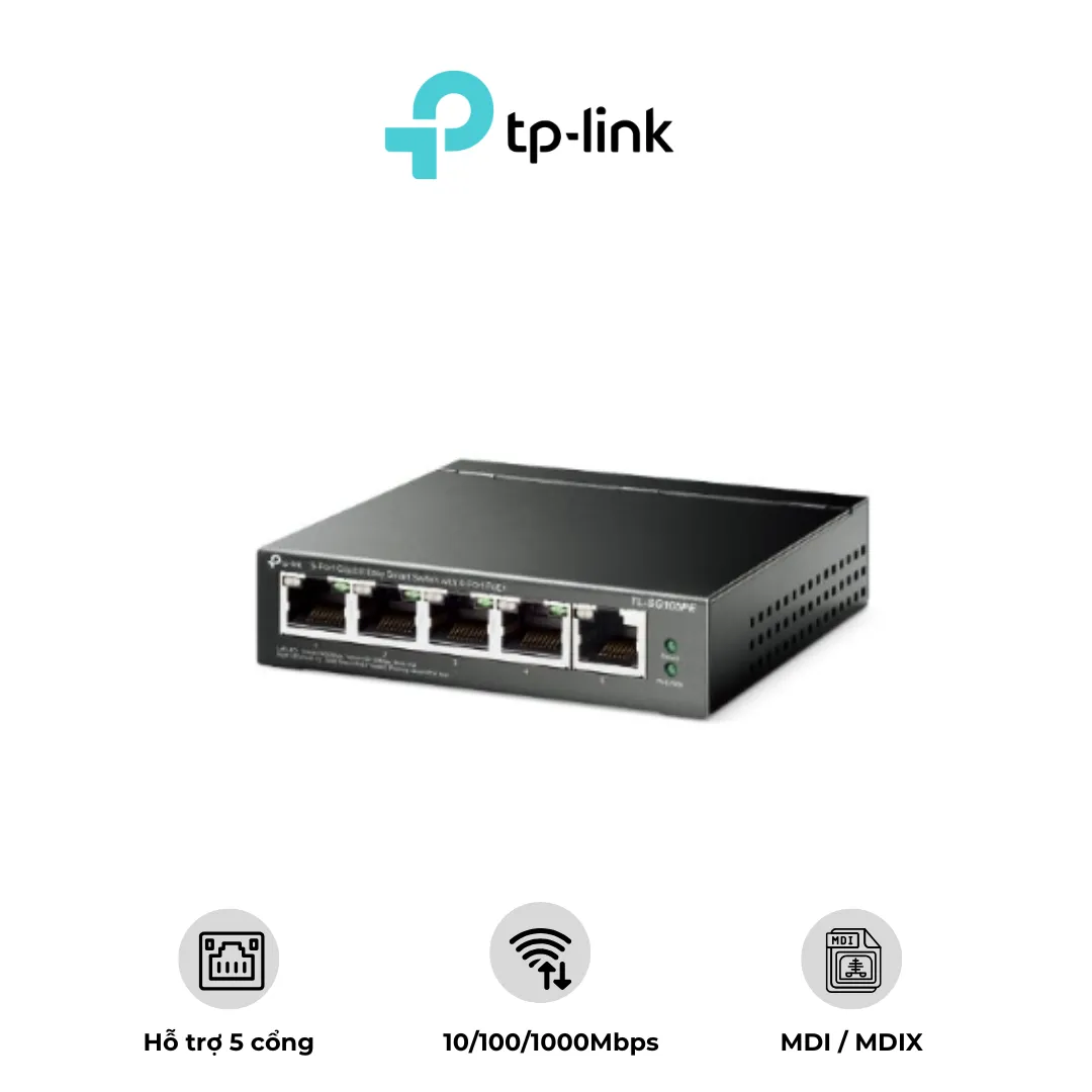 Switch 5 cổng Gigabit TP-LINK TL-SG105PE