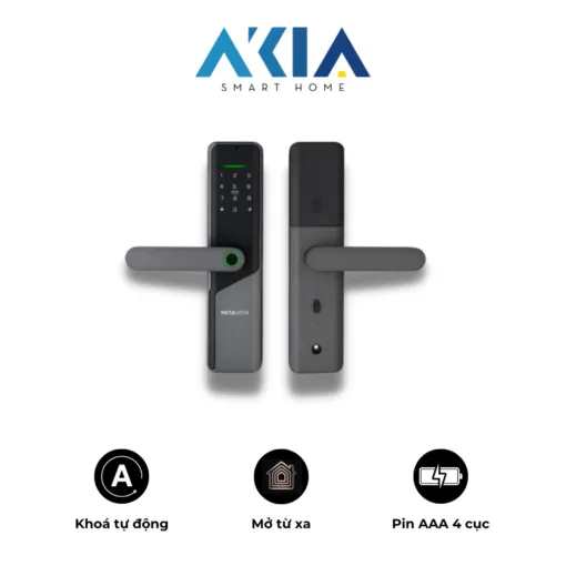 Khoá vân tay thông minh cửa gỗ AKIA A1
