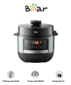 Nồi áp suất đa năng Bear YLB – C40Y7 – Dung tích 4L – Công suất 800W