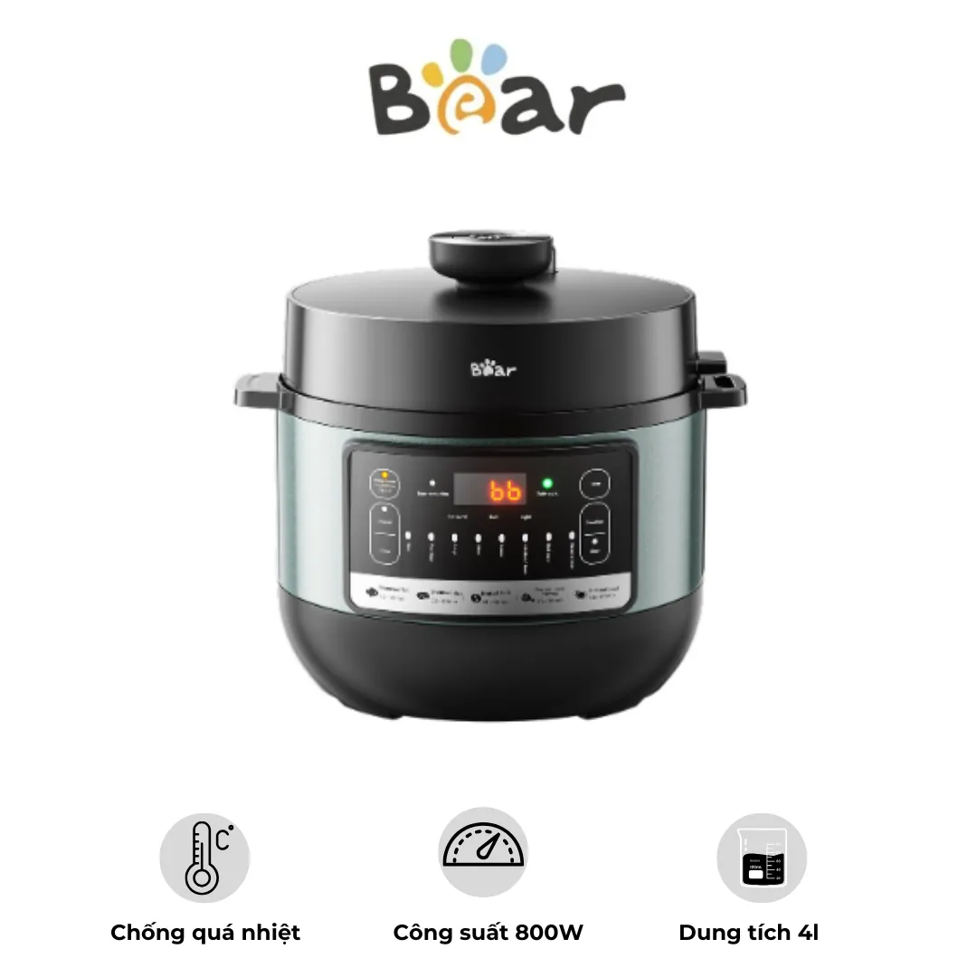 Nồi áp suất đa năng Bear YLB – C40Y7 – Dung tích 4L – Công suất 800W