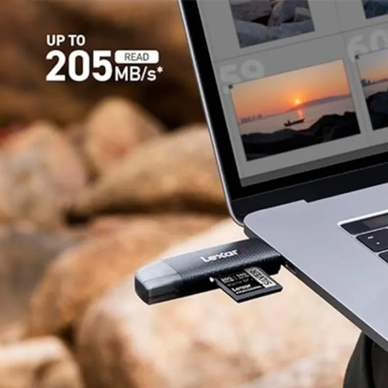 Đầu đọc thẻ nhớ Lexar Dual – Slot USB – A/C – Tốc độ truyền tải 205MB/s – Kết nối USB – A và USB – C | AKIA
