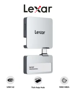 Ổ Cứng Di Động SSD Lexar Professional Go With Hub SL400 USB 3.2 Gen 2