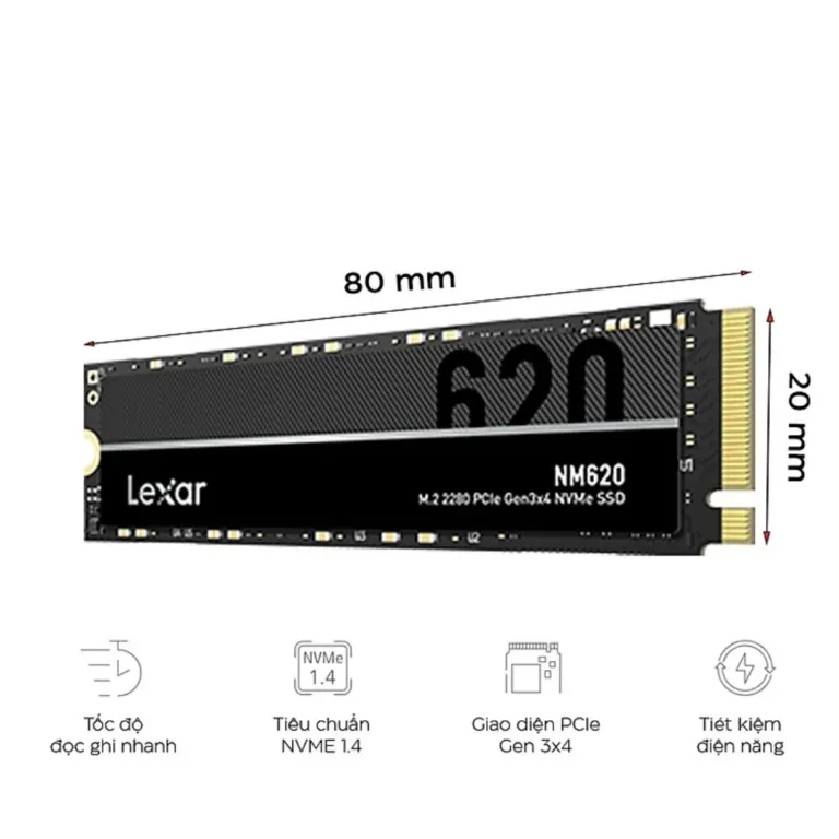 Ổ cứng SSD LEXAR NM620 1TB M.2 2280 PCIE | AKIA