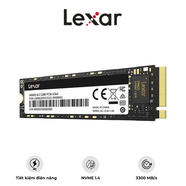 Ổ cứng SSD LEXAR NM620 1TB M.2 2280 PCIE | AKIA