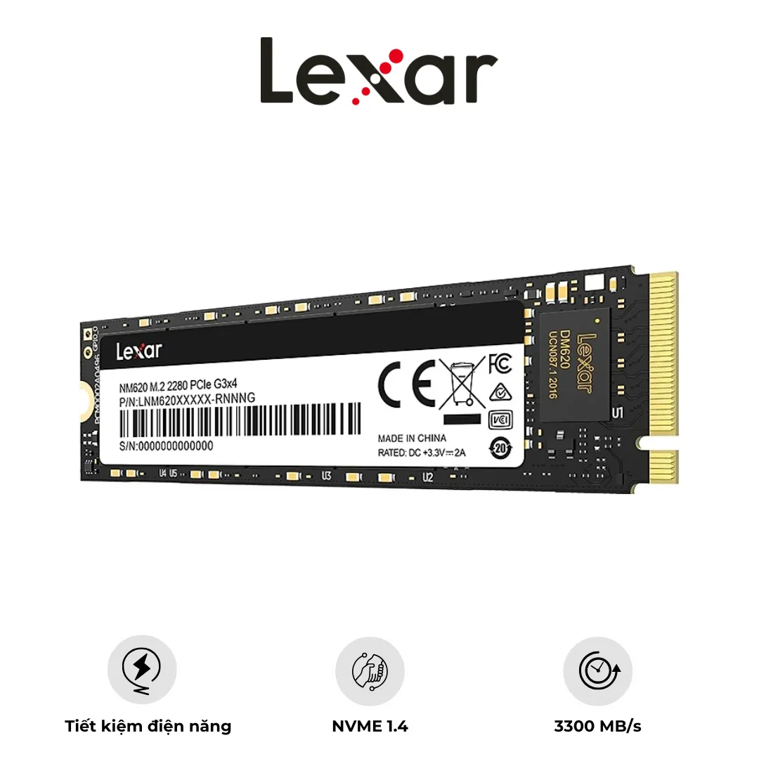 Ổ cứng SSD LEXAR NM620 256GB M.2 2280 PCIE