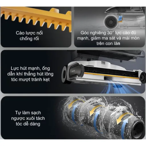 Máy lau nhà Roborock F25 ACE – Công nghệ JawScrapers™ – Tự làm sạch và sấy khô