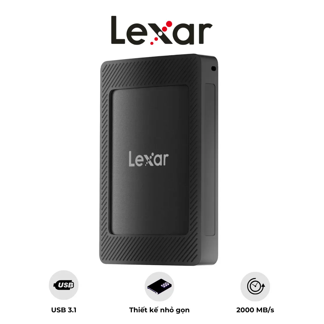 Ổ cứng Lexar SL500 – Di động 1TB với Tốc độ đọc 2000MB/s – Ghi 1800MB/s