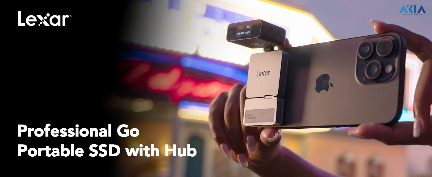 Ổ Cứng Di Động Ssd Lexar Professional Go With Hub Sl400 Usb 3.2 Gen 2 1 Ổ Cứng Di Động Ssd Lexar Professional Go With Hub Sl400 Usb 3.2 Gen 2