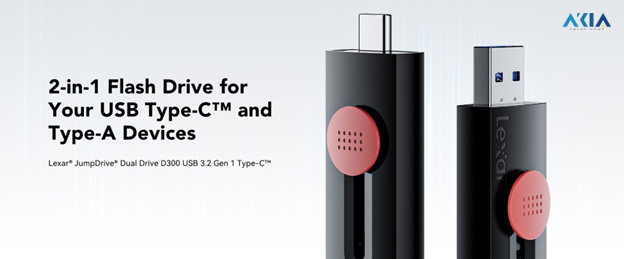 Usb Lexar Jumpdrive Dual Drive D300 Type-C