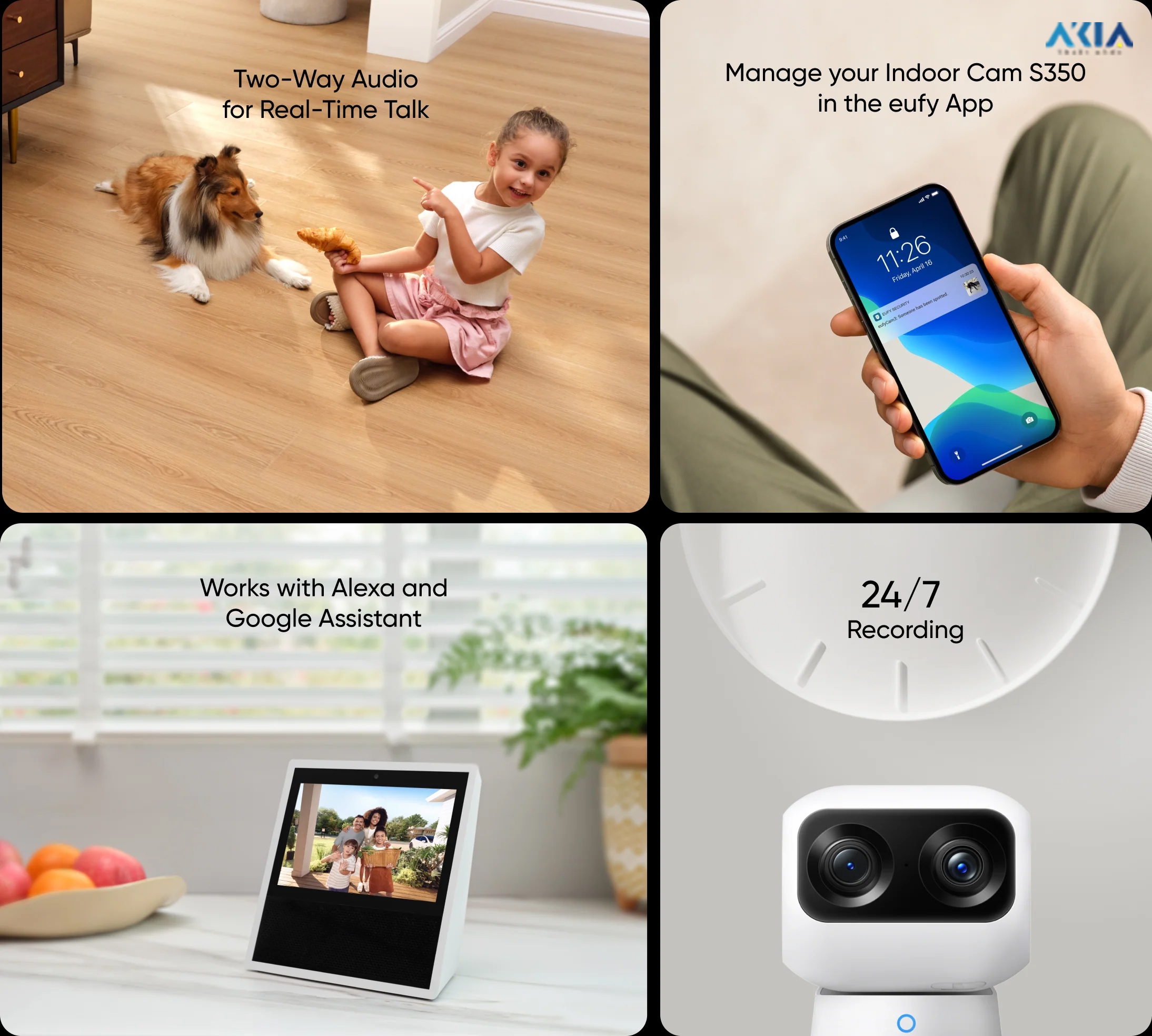 Camera Wifi Trong Nhà Eufy Indoor Cam S350 31 Camera Wifi Trong Nhà Eufy Indoor Cam S350