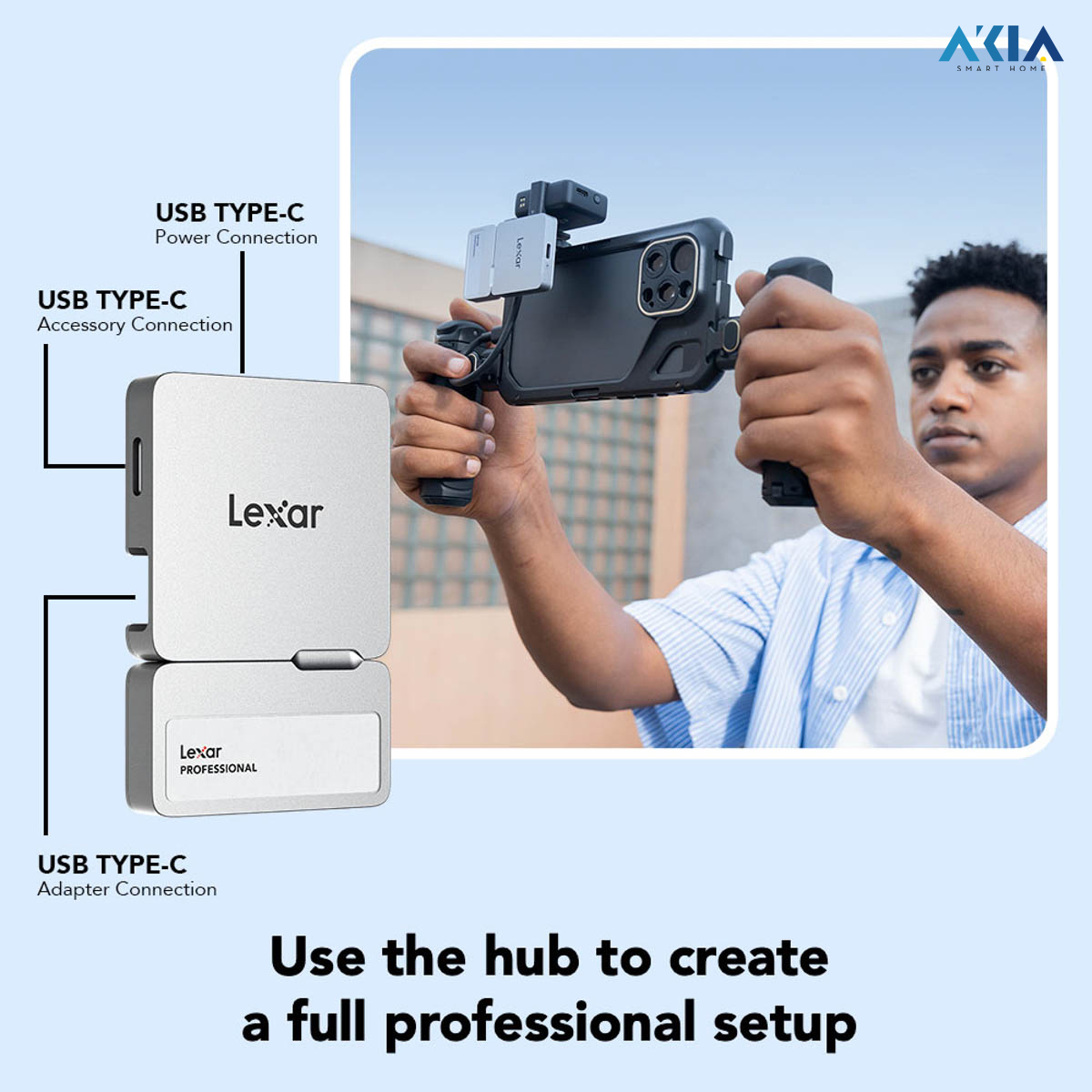 Ổ Cứng Di Động Ssd Lexar Professional Go With Hub Sl400 Usb 3.2 Gen 2 3 Ổ Cứng Di Động Ssd Lexar Professional Go With Hub Sl400 Usb 3.2 Gen 2