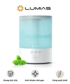 Máy tạo độ ẩm phun sương Lumias HUL – 24W – Dung tích 2,5L, 3 chế độ phun sương | AKIA