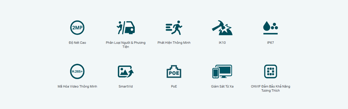 Camera Tp-Link Vigi C220I 2Mp - 4M Hồng Ngoại