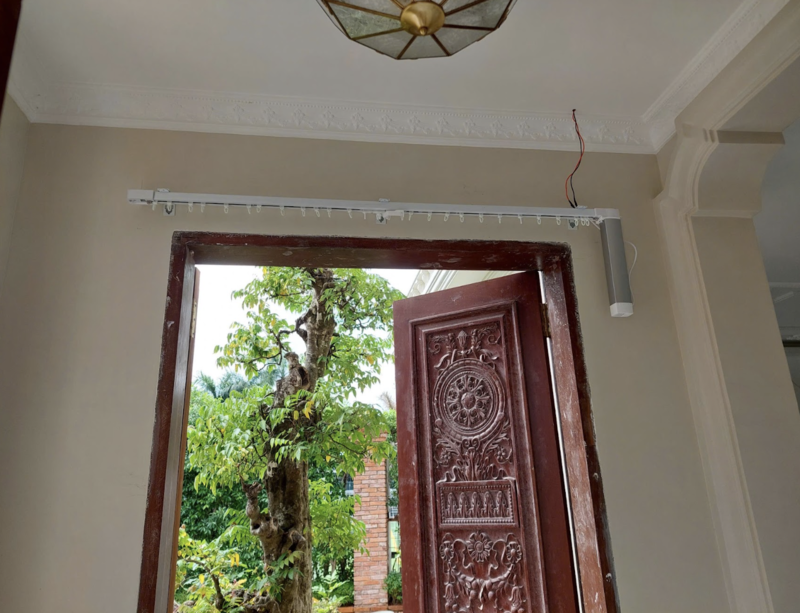 Hình Ảnh Akia Smart Home Chuẩn Bị Để Thi Công Rèm Thông Minh Cho Biệt Thự Tại Quận 7