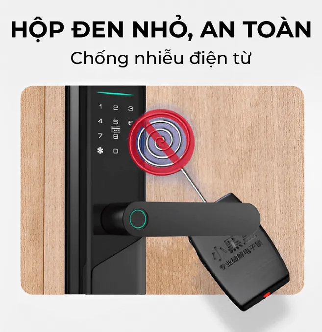 Khoá Vân Tay Thông Minh Cửa Gỗ Akia A1 9 Khoá Vân Tay Thông Minh Cửa Gỗ Akia A1