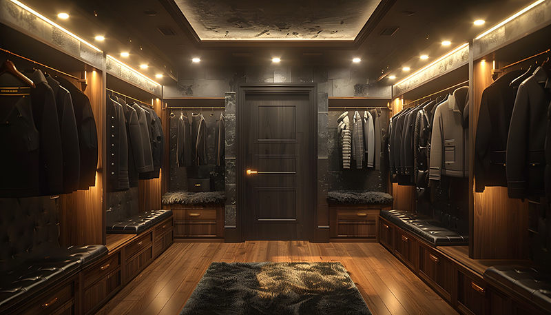 Lắp Đặt Hệ Thống Đèn Thông Minh Cho Phòng Thay Đồ (Walk-In Closet) Mẫu Biệt Thự Cổ Điển 