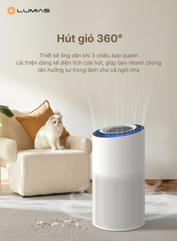 Máy Lọc Không Khí Lumias Bulma Pro - 45W 50M2