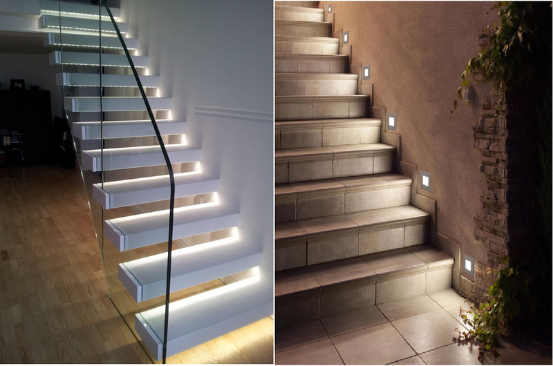 Đối Với Cầu Thang Đang Thi Công, Bạn Có Thể Tích Hợp Đèn Thông Minh Vào Các Bước Xây Dựng Cầu Thang 