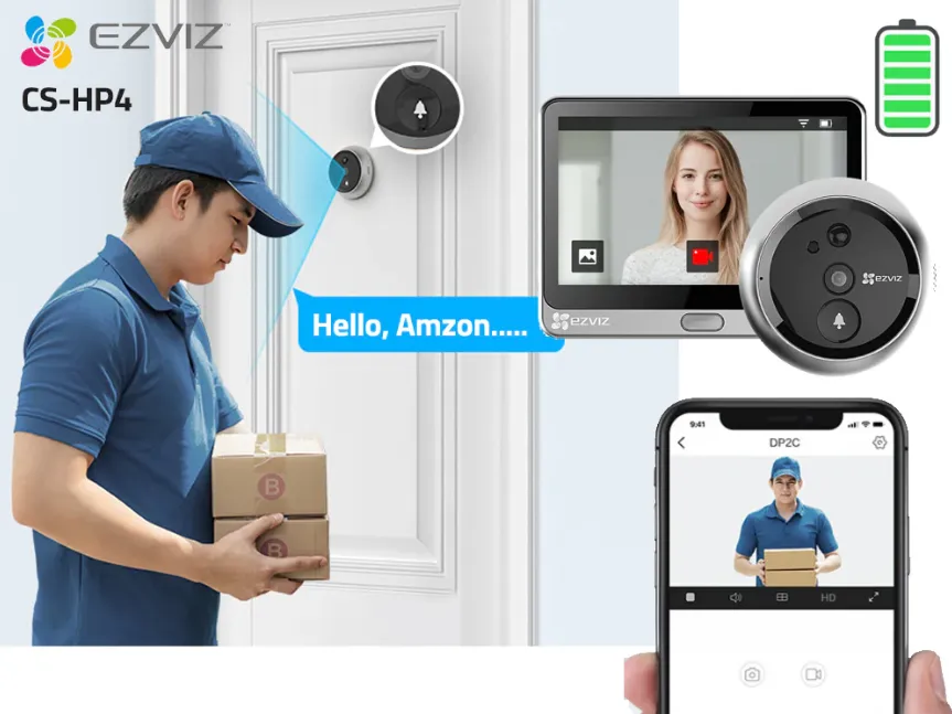 Chuông Cửa Có Hình Thông Minh Ezviz Hp4 1080P 12 Chuông Cửa Có Hình Thông Minh Ezviz Hp4 1080P
