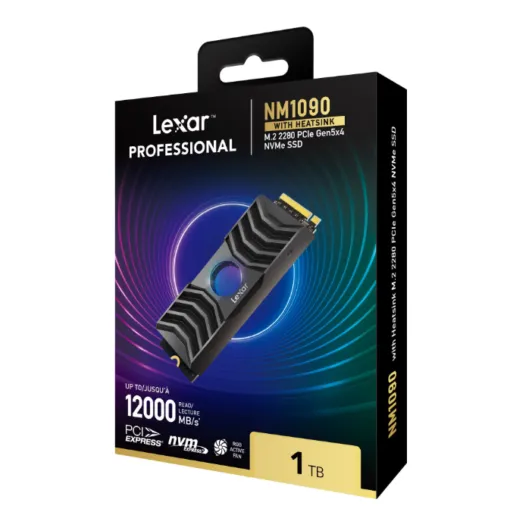 Ổ CỨNG SSD LEXAR NM1090 1TB with Heatsink M.2 2280 PCIe Gen5x4 NVMe SSD