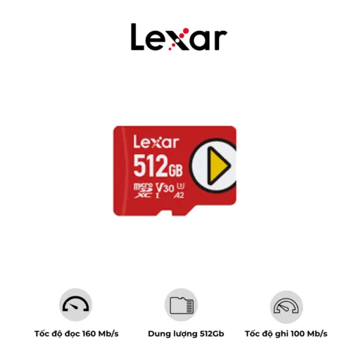 Thẻ nhớ micro SD Lexar PLay - 512GB UHS-I Card