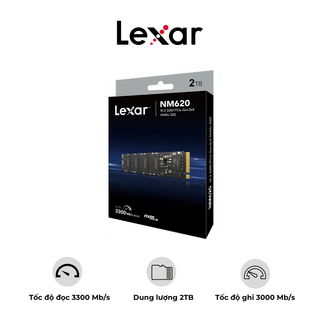 Ổ CỨNG SSD LEXAR NM620 2TB M.2 2280 PCIE