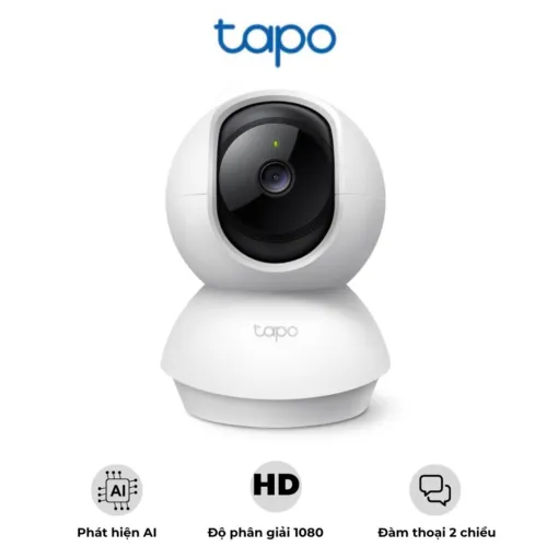 Camera Wi-Fi an ninh gia đình quay quét Tapo C200C