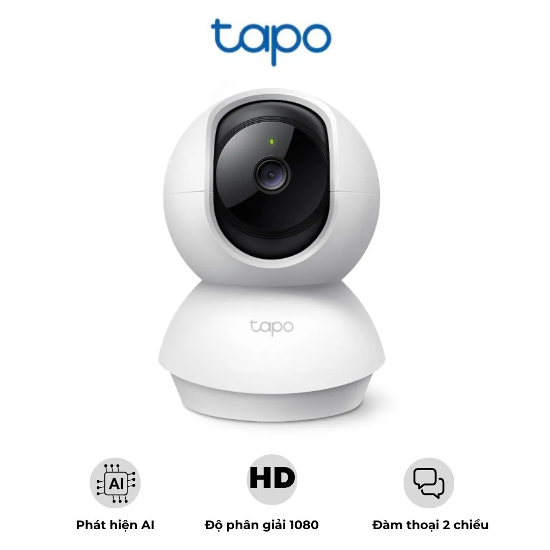 Camera Wi-Fi an ninh gia đình quay quét Tapo C200C