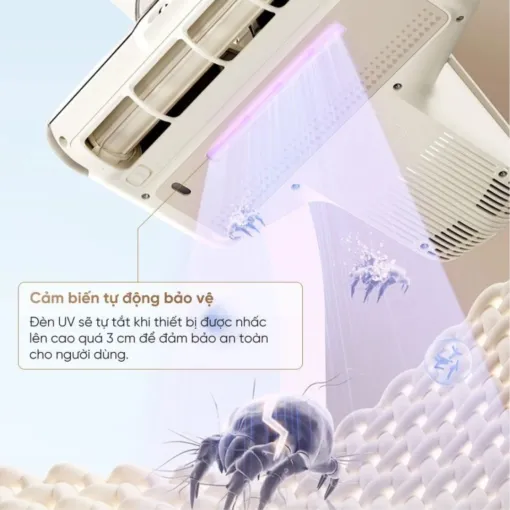 Máy hút bụi giường nệm Dreame D20 Pro – Công suất 520W – Lực hút 15.500 Pa