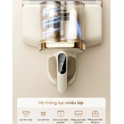 Máy hút bụi giường nệm Dreame D20 Pro – Công suất 520W – Lực hút 15.500 Pa