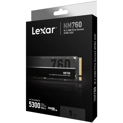 Ổ cứng SSD Lexar NM760 M.2 2280 Gen4x4 NVMe - 1TB