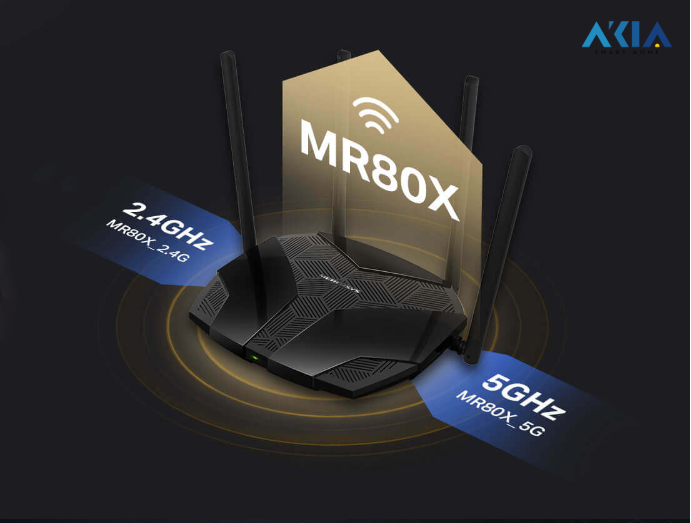 Router Wi-Fi 6 Băng Tần Kép Mercusys Mr80X – Ax3000